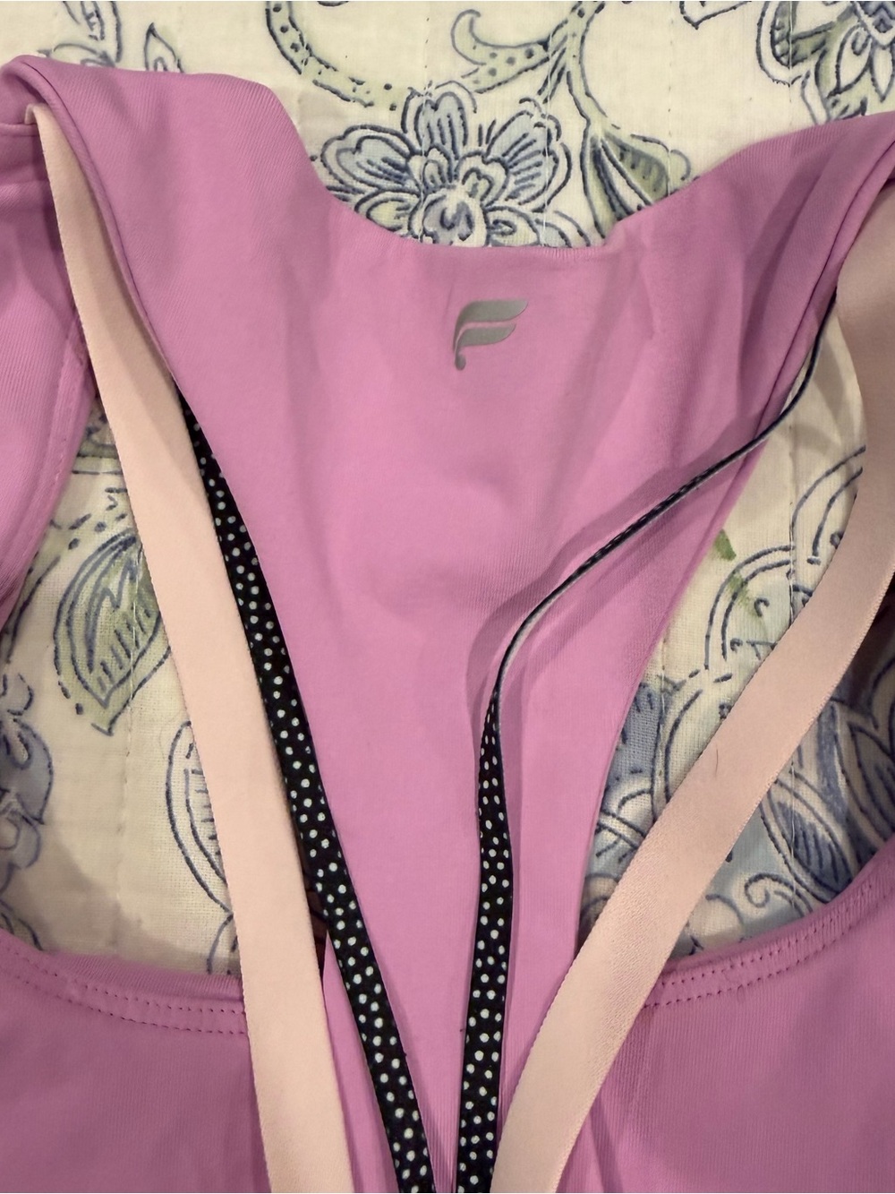 Fabletics Lilac Racerback Sports Bra - Picture 3 of 3
